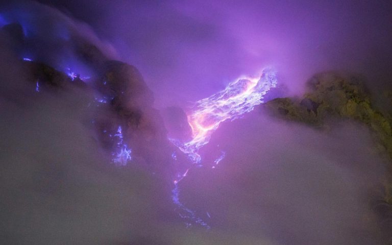 Blue Fire Ijen Crater