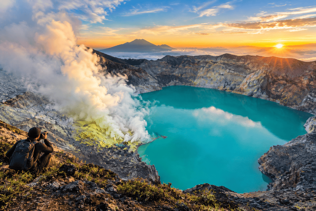 Ijen Crater sunset